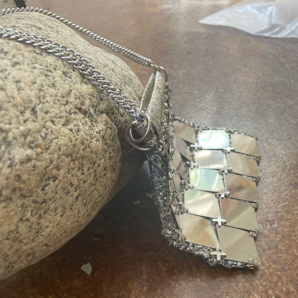Rare Vintage Paco Rabanne Metal Chain Link Bag - Picture 2 of 6